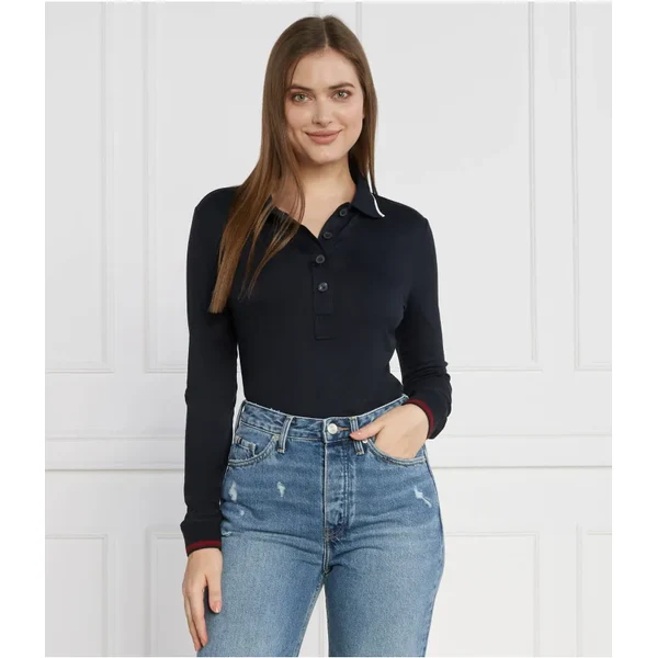 Tommy Hilfiger Polo tričko SPLIT GLOBAL STR LS | Slim Fit 43764689