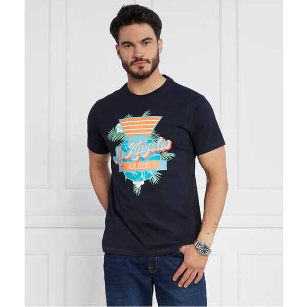 GUESS Tričko SS CN CALIFORNIA FLO | Regular Fit 43546569