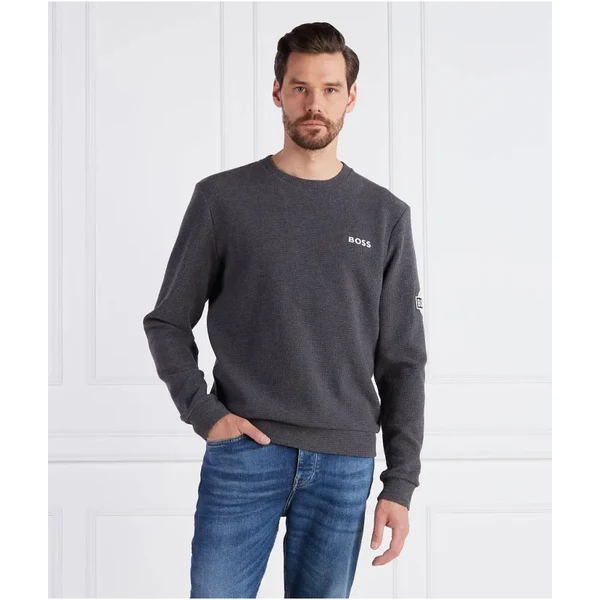 BOSS BLACK Sveter Structure Sweatshirt | Regular Fit 43276766