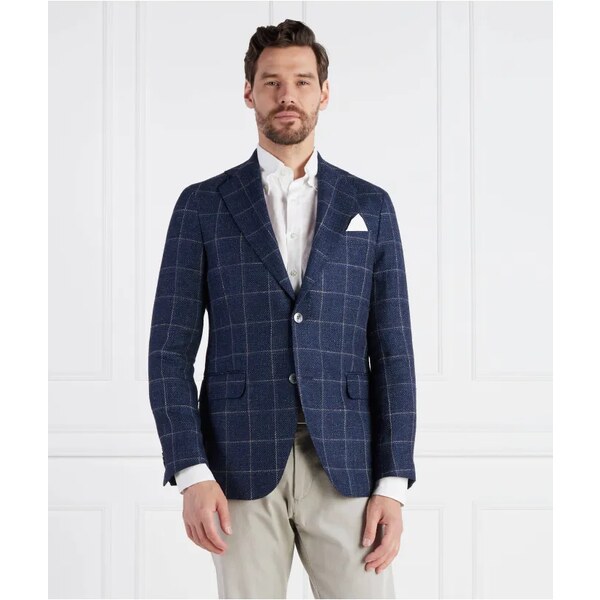 Oscar Jacobson Ľanová sako | Regular Fit | s prímesou hodvábu 43137076