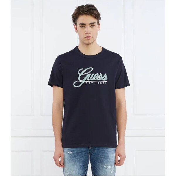 GUESS Tričko SS CN GUESS 3D EMBRO | Regular Fit 41557195