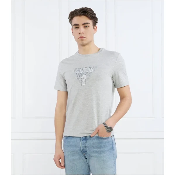 GUESS Tričko | SS CN GUESS GEO TRIA | Slim Fit 41405434