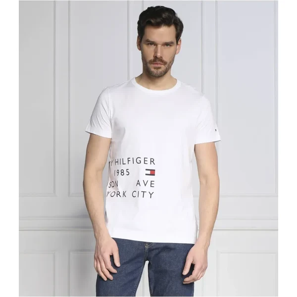 Tommy Hilfiger Tričko OFF PLACEMENT | Slim Fit 37214986