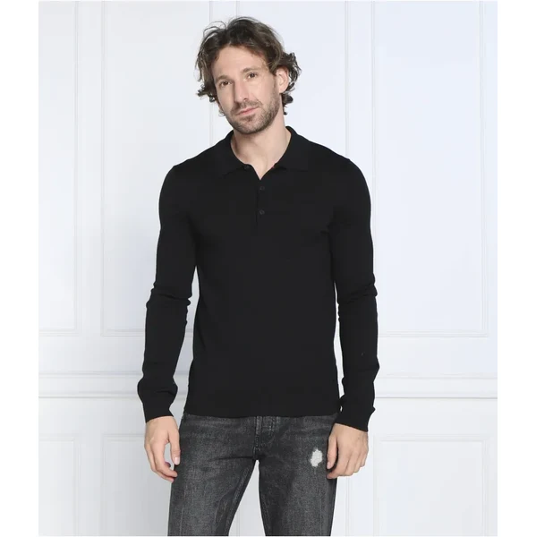 HUGO vlnené polo tričko san pepe | slim fit 35496828