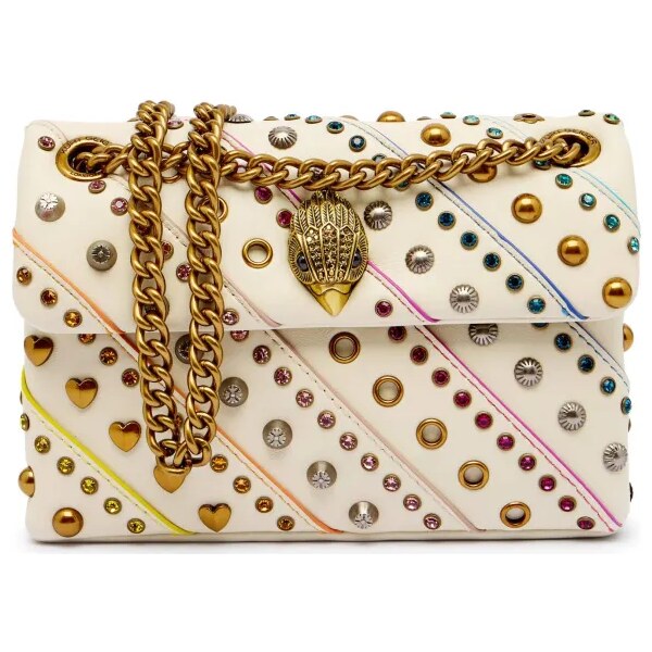 Kurt Geiger Kožená kabelka na rameno MINI KENSINGTON 64813293