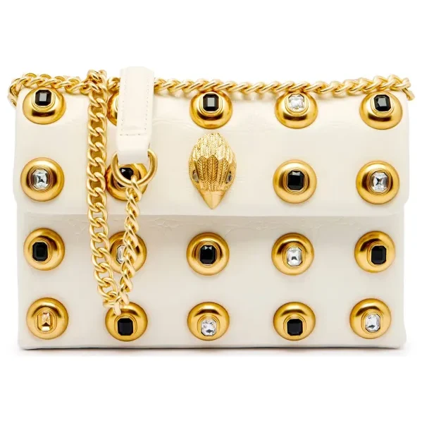 Kurt Geiger Kožená kabelka na rameno KENSINGTON GEMS 64813294