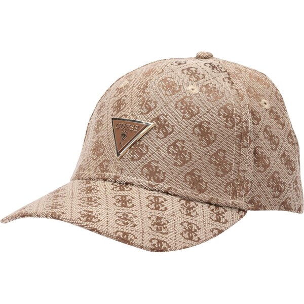 GUESS Čiapka KATYA BASEBALL CAP béžová / hnedá 66999920