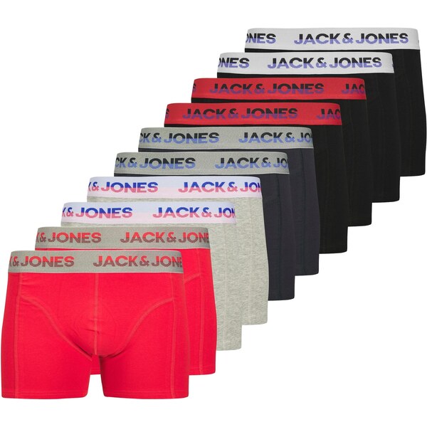 JACK & JONES Boxerky JACJADON námornícka modrá / sivá melírovaná / 64818490