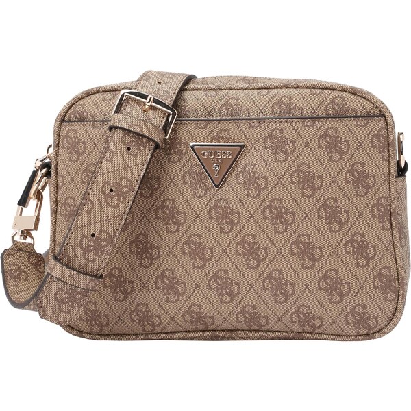 GUESS Taška cez rameno MERIDIAN II CAMERA BAG hnedá / svetlohnedá 65305215