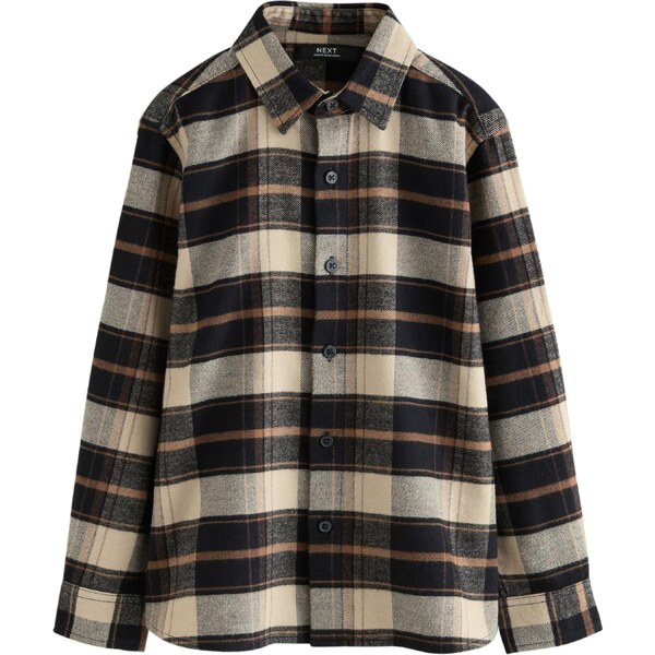 Next Košeľa béžová / hnedá / čierna 65852956