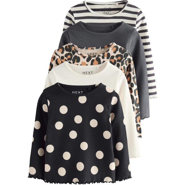 Next Tričko nebielená / grafitová / čierna / biela ako vlna 65880253