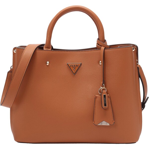 GUESS Kabelka MERIDIAN II GIRLFRIEND SATCHEL koňaková 64818530
