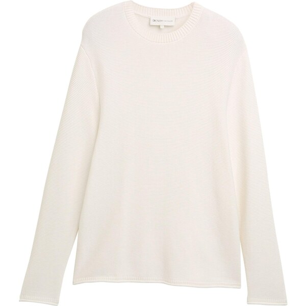 TOM TAILOR DENIM Sveter biela ako vlna 65773056