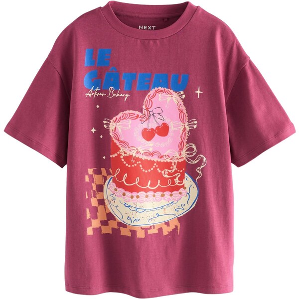 Next Tričko béžová / ružová / červená / burgundská 65883956