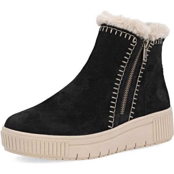 RIEKER Dámska členková obuv REMONTE D3B70-03 čierna W5 64819486