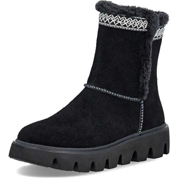 Dámska členková obuv RIEKER W2075-00 čierna W5 64819493