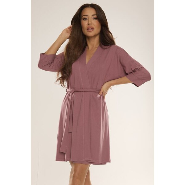 De Lafense Dámsky viskózový župan Visa staroružový 64838279