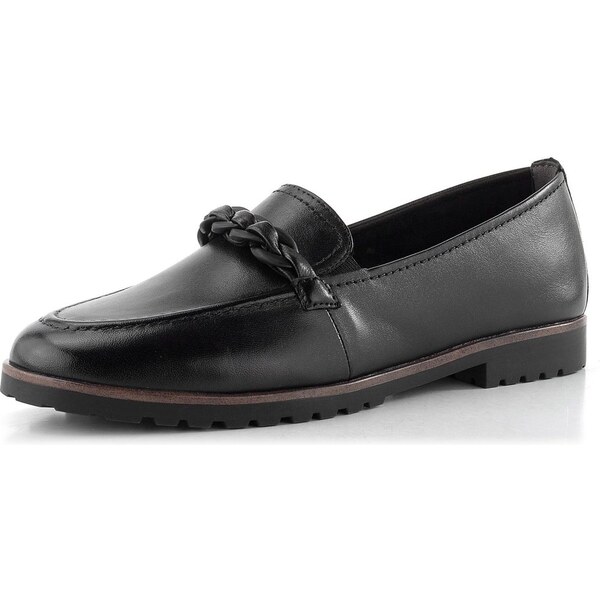 Tamaris mokasíny black leather 1-24200-42 65611906