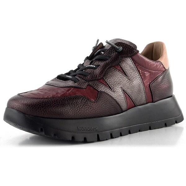 Wonders dámske tenisky na platforme cobre/burdeos/powder/plomo A-2491 65611940