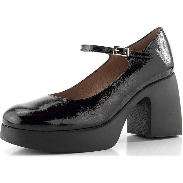 Wonders lakované lodičky s priehlavkovým pásikom negro H-4940 65612174