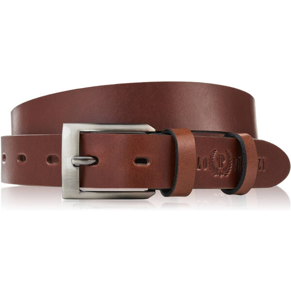 Paolo Peruzzi Pánsky prémiový kožený opasok s klasickou prackou, 64798973