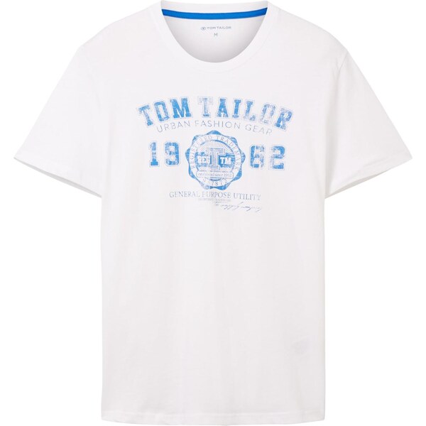 TOM TAILOR Tričko nebesky modrá / šedobiela 64826030