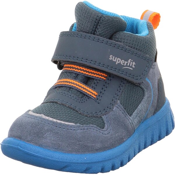 SUPERFIT Tenisky SPORT7 MINI modrosivá / nebesky modrá / oranžová 64875524