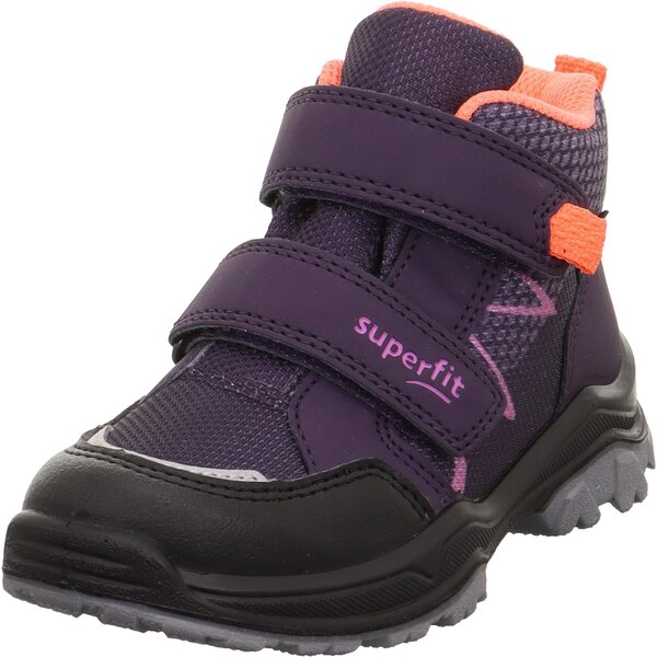 SUPERFIT Čižmy JUPITER fialová / svetlooranžová / čierna 64826228