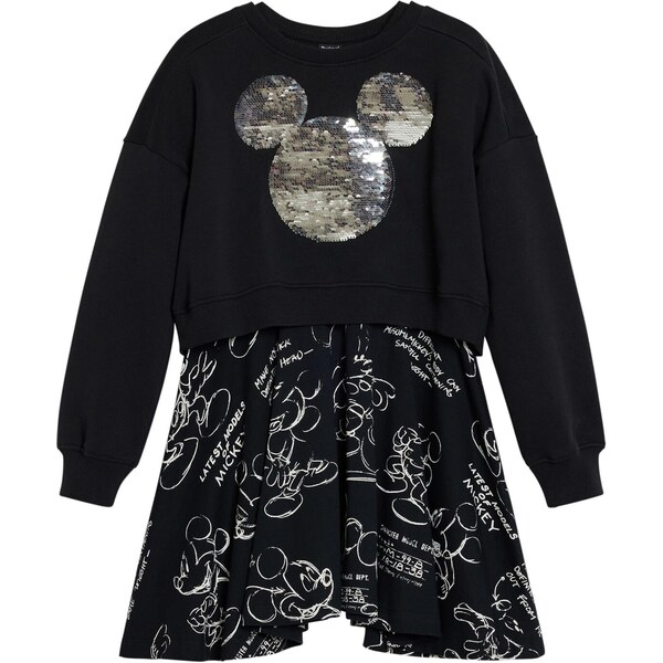 Desigual Šaty Mickey ružová / čierna / biela 64826133