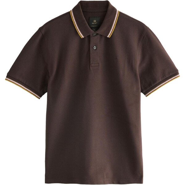 Next Tričko čokoládová / mokka / horčicová / biela 65772780