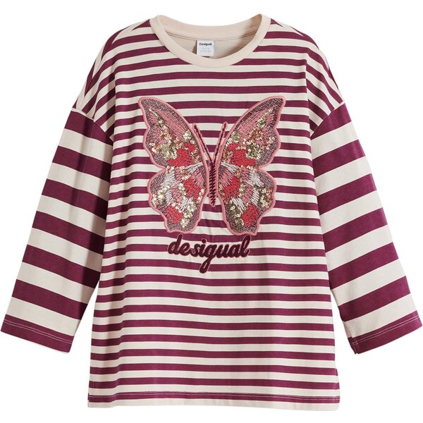 Desigual Tričko červená / biela 65883279