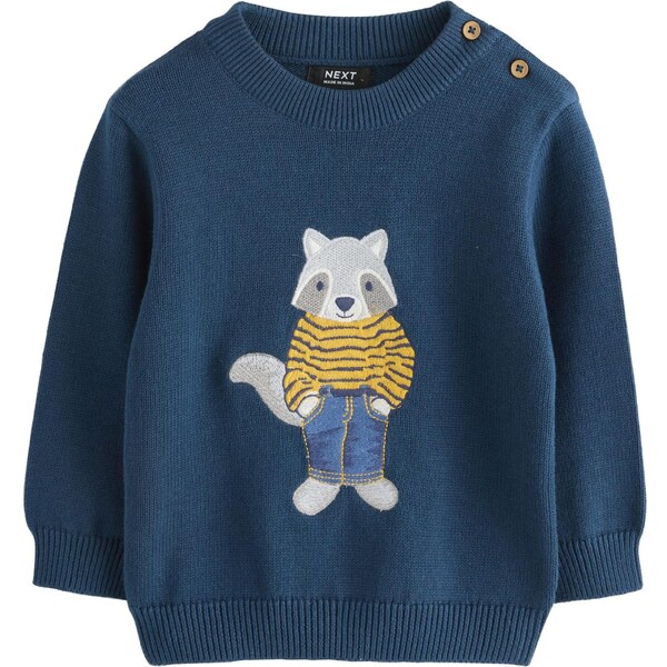 Next Sveter modrá / námornícka modrá / žltá / svetlosivá 65881244