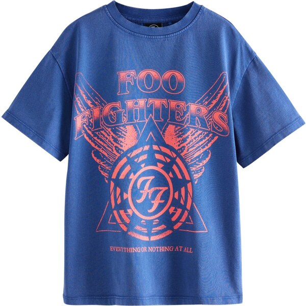 Next Tričko Foo-Fighters kráľovská modrá / svetločervená 65883979