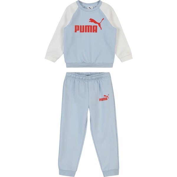 PUMA Joggingová súprava Essentials nebielená / svetlomodrá / červená 65608780