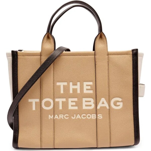 Marc Jacobs Kožená shopper kabelka The Colorblock Medium Tote Bag 64827846
