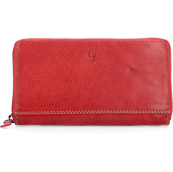 Dámska kožená peňaženka Poyem červená 5212 Poyem CV 17715129