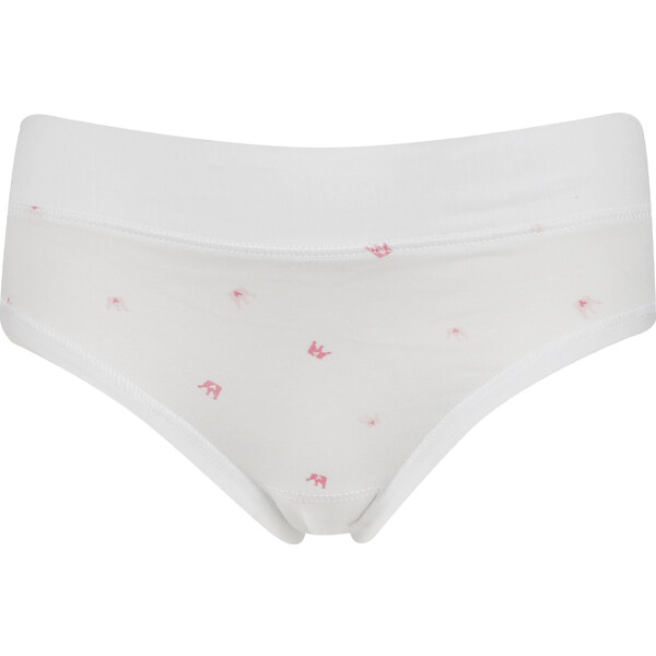 Dievčenské nohavičky Rio | Pleas | biela s potlačou korunka | 182314 63739726