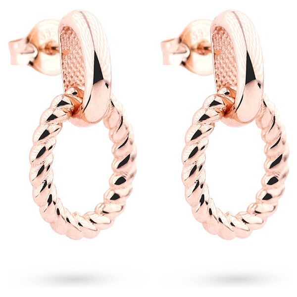 Cutie Jewellery Módne náušnice z ružového zlata Z5028-20-X-4 66582286