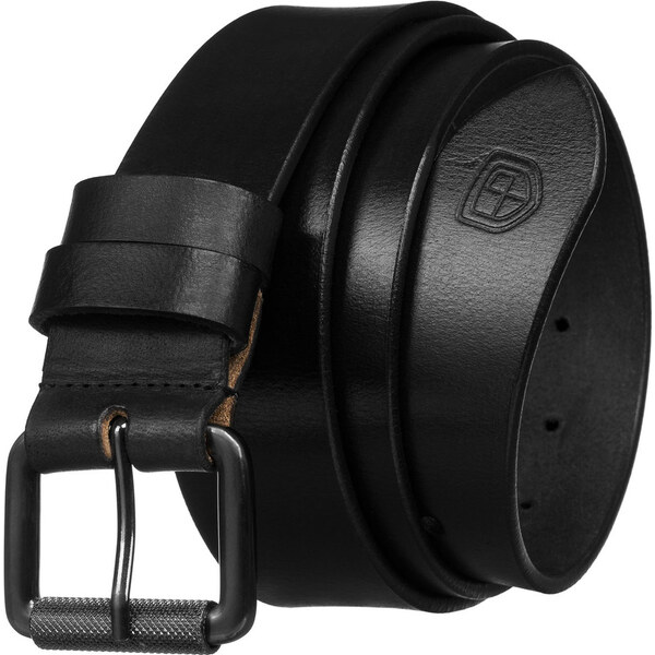 Peterson Čierny pánsky kožený opasok s klasickou sponou PTN LTP-BUF 64843050