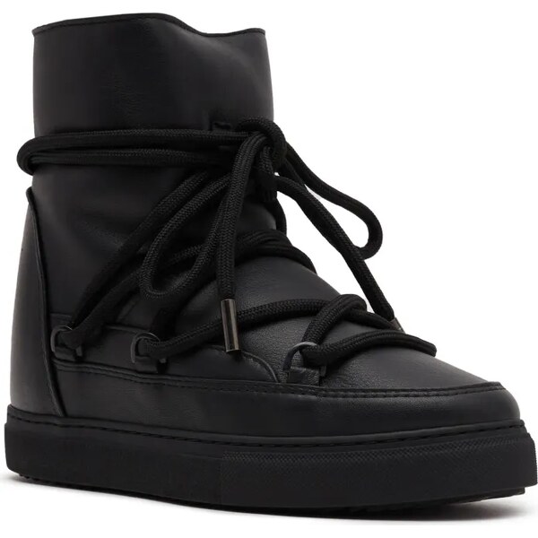 INUIKII Skórzane śniegowce | z dodatkiem wełny 64828055