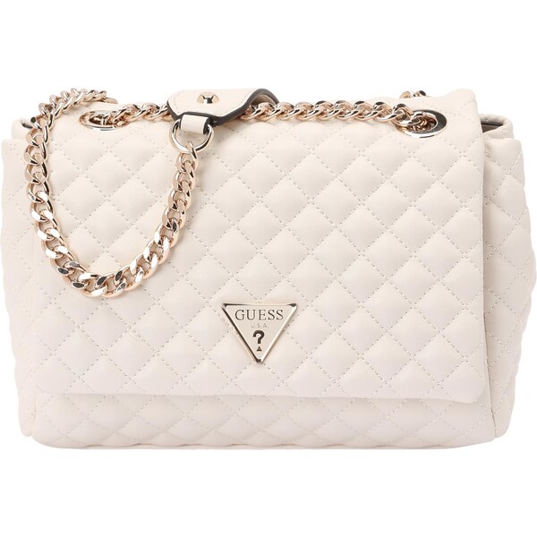 GUESS Taška cez rameno EVERLEE CONVERTIBLE XBODY FLAP šedobiela 65881456