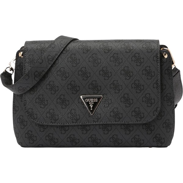 GUESS Taška cez rameno MERIDIAN II FLAP CROSSBODY antracitová / čierna 65300797