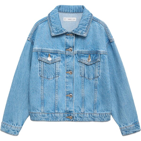 MANGO KIDS Prechodná bunda ALICE svetlomodrá 65372974