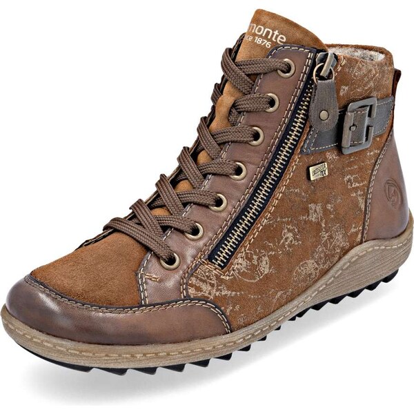 RIEKER Dámska členková obuv REMONTE R1441-24 hnedá W5 64849077