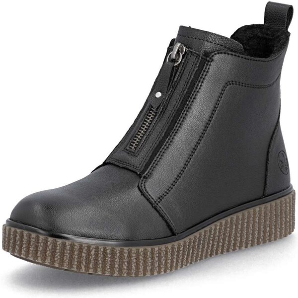 Dámska členková obuv RIEKER Y4354-00 čierna W5 64849087