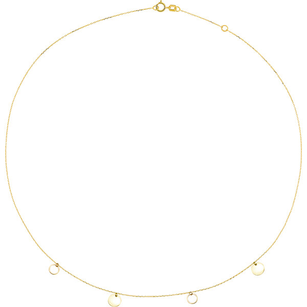 Cutie Jewellery Elegantný minimalistický náhrdelník zo žltého zlata 66585632