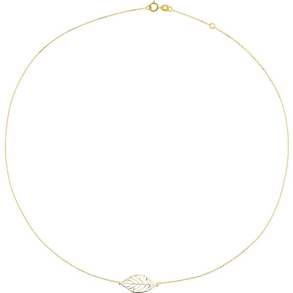 Cutie Jewellery Nežný náhrdelník zo žltého zlata Lístok Z0130-40-X-1 66587716