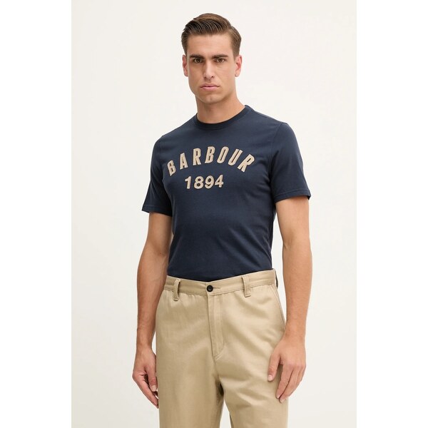 Bavlnené tričko Barbour HOLLINS 64858347