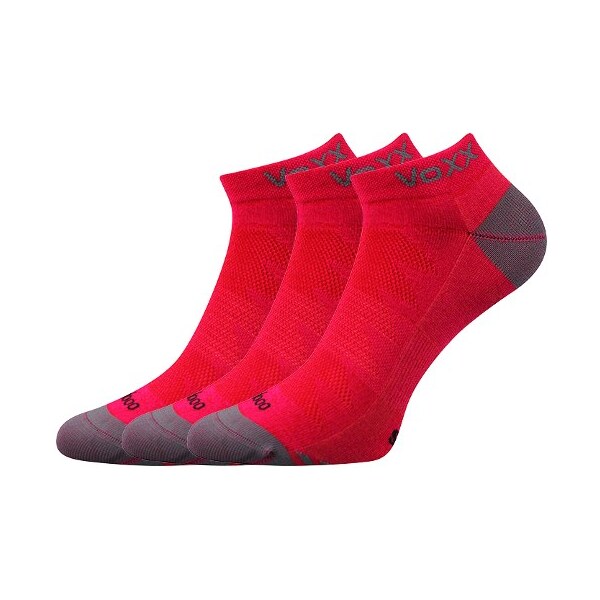 BOJAR športové bambusové členkové ponožky VoXX Magenta 35-38 3 páry 26459279