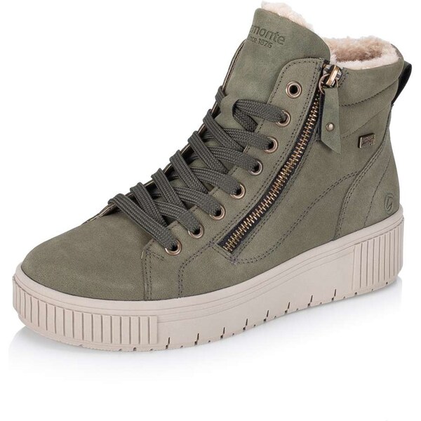 RIEKER Dámska členková obuv REMONTE D3B71-54 zelená W5 64858771